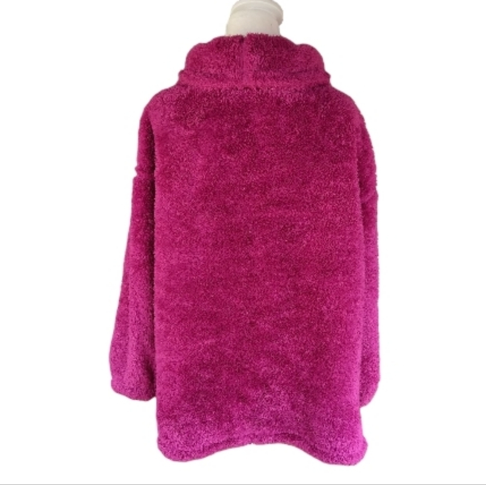 Sundance Sasha Burgundy Fleece Teddy Cowl Neck Pullover Sweater Size Small - Picture 5 of 9